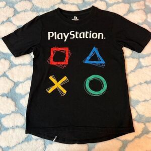Playstation Shirt Sony Playstation Control Button Gamer Boys Size M (8)